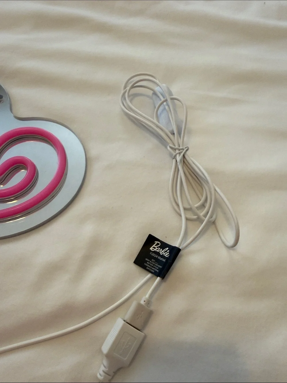 Barbie Pink Neon Silhouette Wall Mirror Light